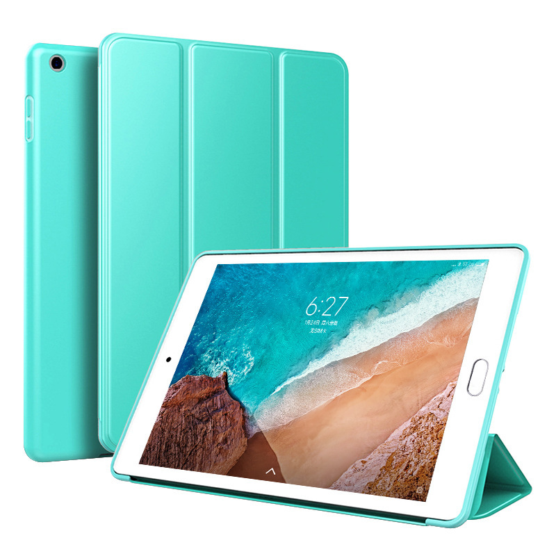 For Xiaomi Mi Pad 4 8.0 10.1 Case Ultra Thin Stand Silicone Soft Smart Cover for Xiaomi MiPad 4 Plus 10.1 Tablet Case + FilmPen: green / Mipad 4 8
