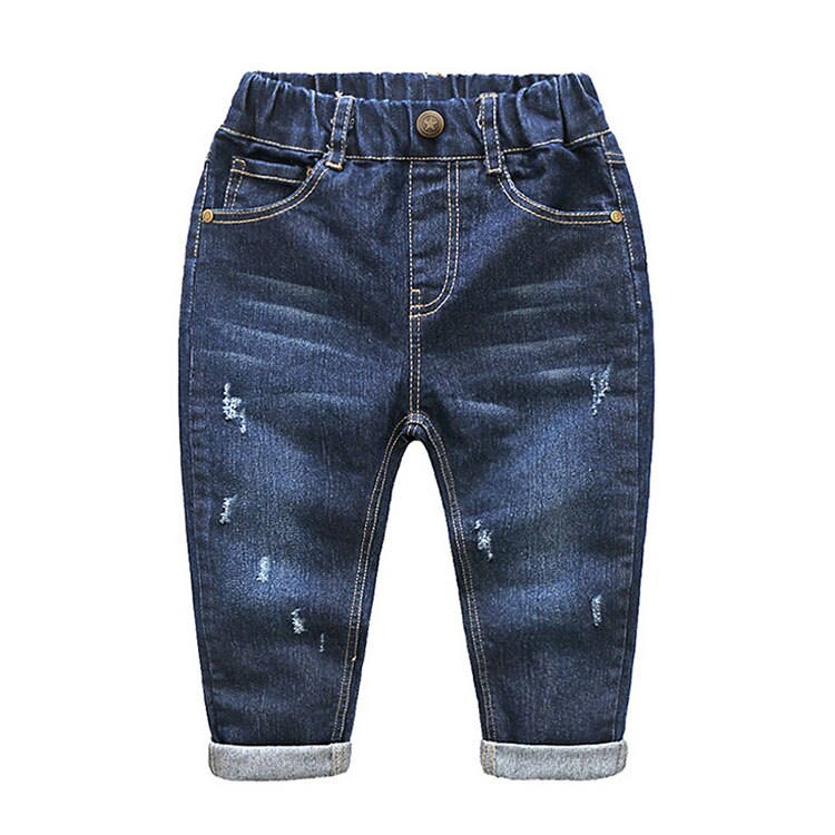 Drenge bukser jeans til børn cowboybukser casual børn jeans solide denim børne sportsbukser drenge tøj 2 3 4 5 6 7 8 år: Model 4 / 3t
