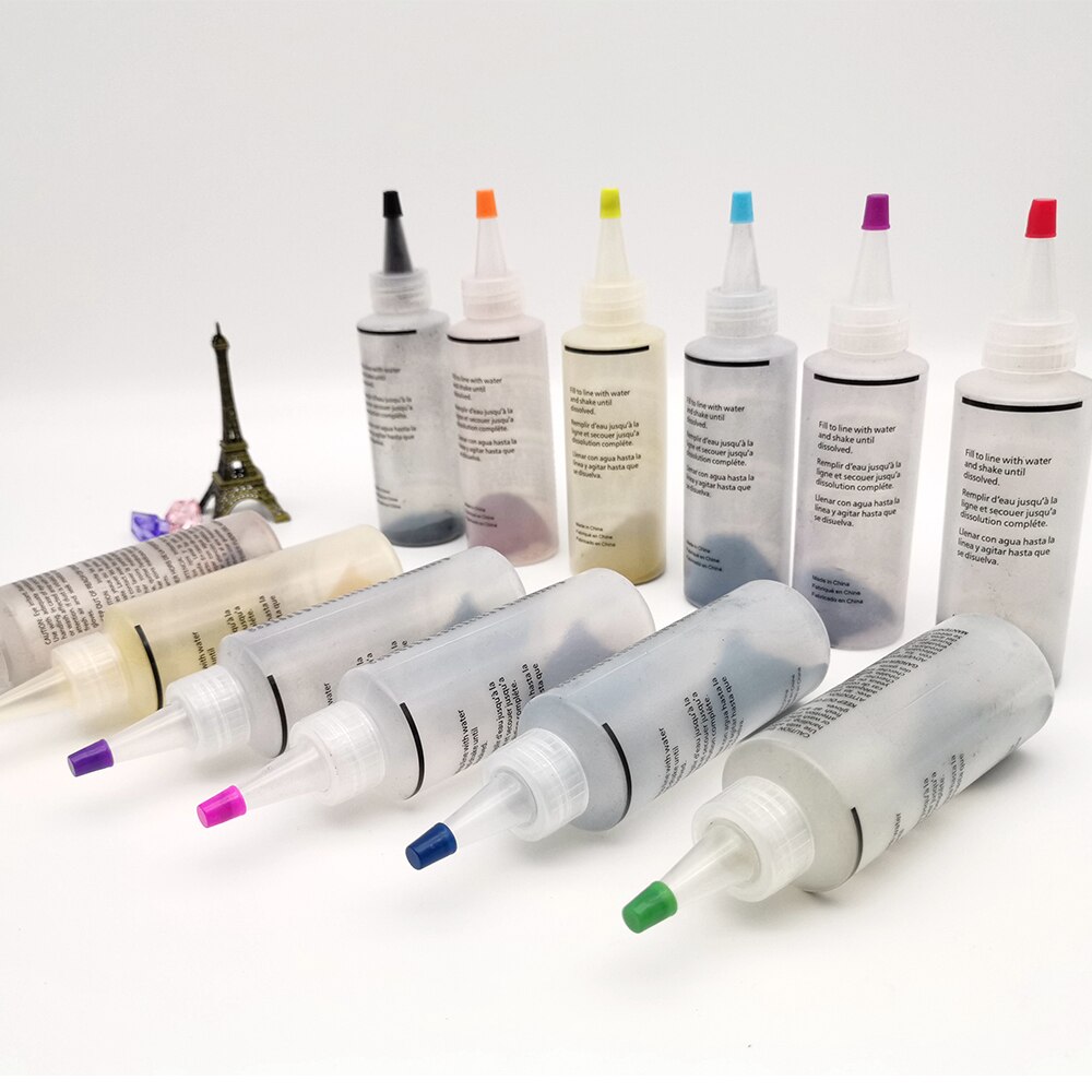 18 stk slipsfarve kit ikke giftigt diy tøj graffiti stof et trin tekstil maling