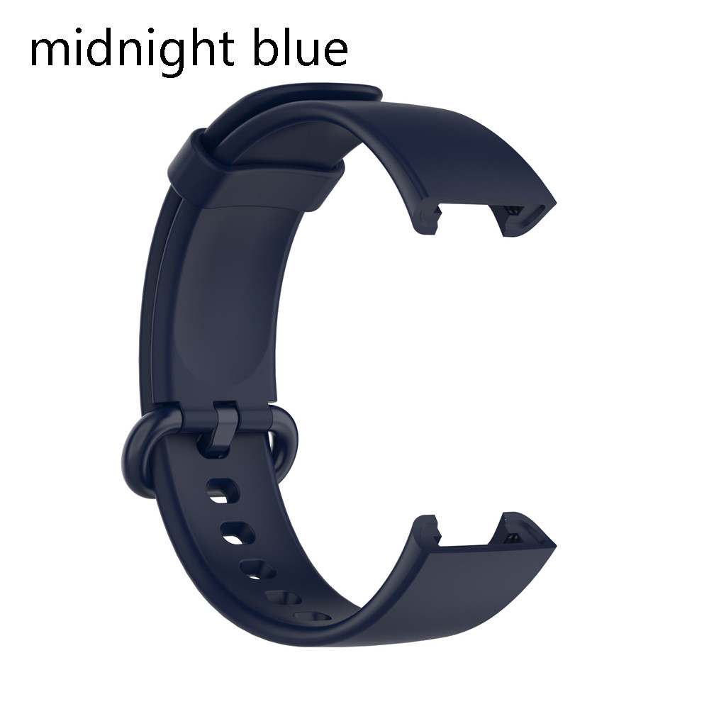 Pulseira de silicone Redmi Watch 2 Lite Xiaomi Mi Watch Lite 1 2 Sport Band para Mi Poco Watch Belt: xxxxl / Midnight blue