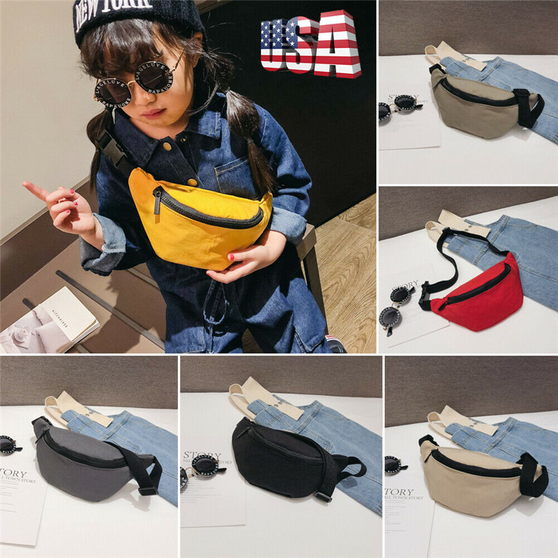 Zipper Nylon Casual Outdoor Traveling Walking Waist Bag 6 Colours Packs