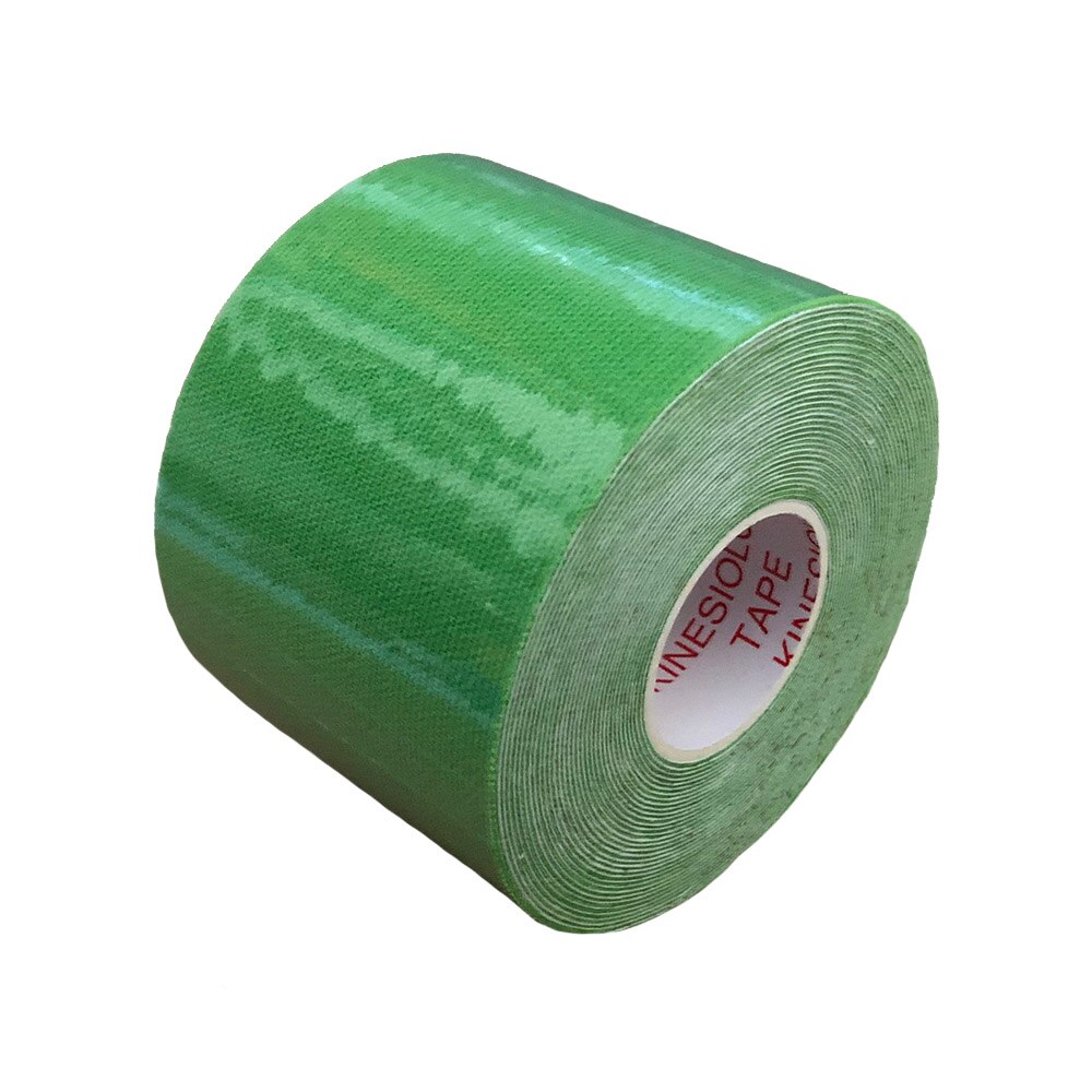 10 rollen Elastischen Sport Band Kinesiologie Band Klebstoff Bandage Knie Ellenbogen Muscle Protector 15 Farben: Green