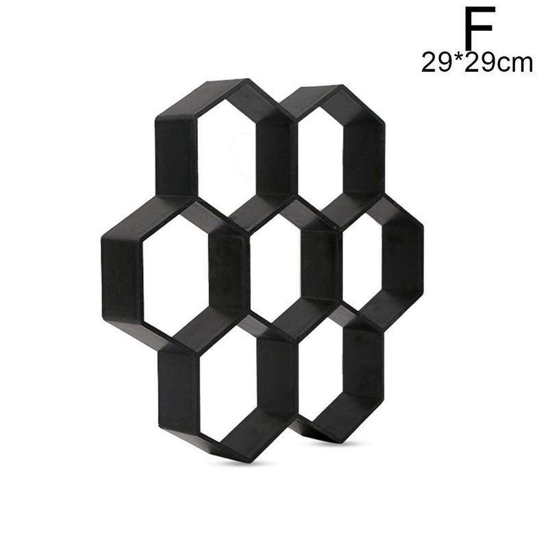 Concrete Molds Pave Garden ReusableDIY Plastic Paths Maker Concrete Stepping Stone Cement Mould Brick Molds Garden Stone Road