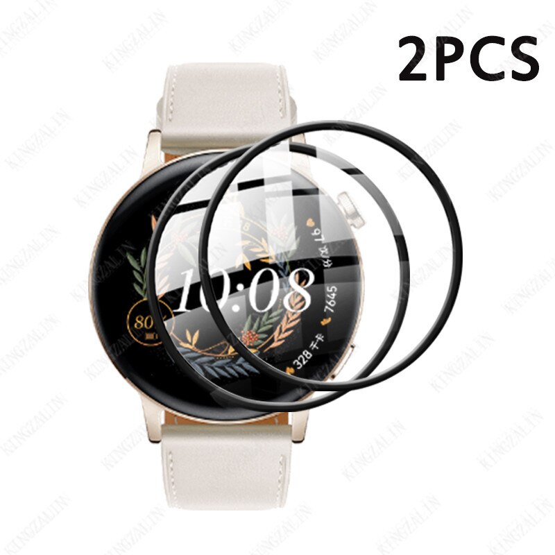 Ochraniacz ekranu dla Huawei zegarek GT 3 2e GT3 GT 2 pro 42mm 46mm inteligentny zegarek folia ochronna dla Huawei GT3 GT 2 pro miękkie szkło: 2PCS / For GT2  Pro  46mm