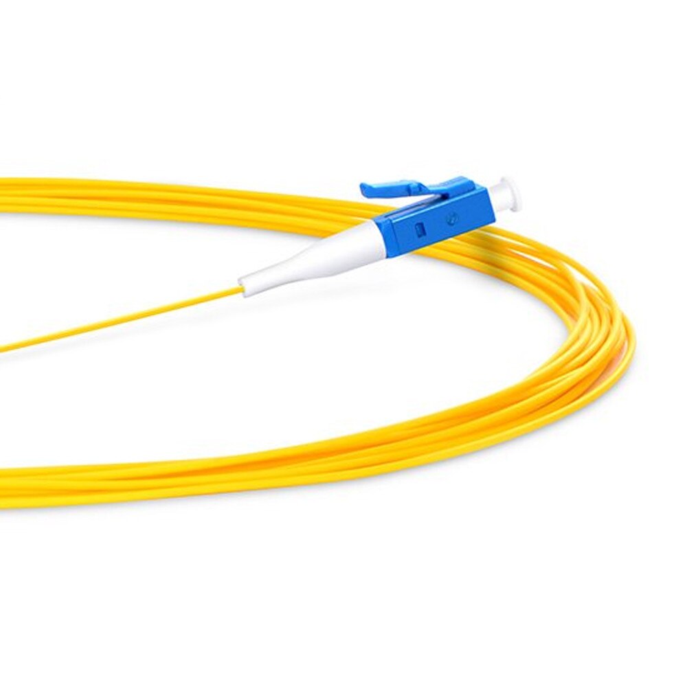 50PCS/lot LC/UPC fiber pigtail Simplex 9/125 Single Mode G657A1 G652D Fiber Optic Pigtail