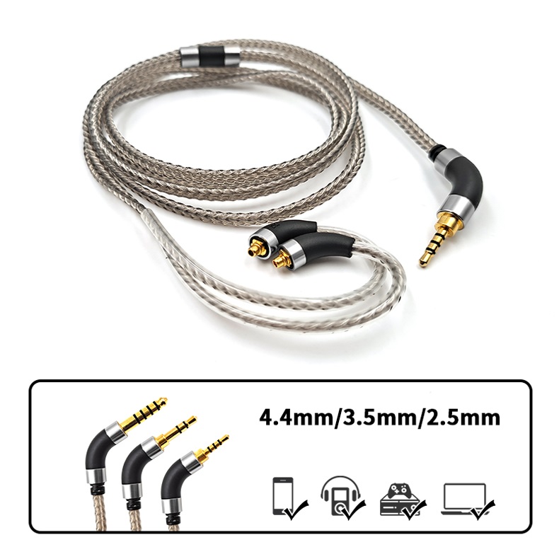 Cable de Audio Chapado en plata para auriculares FiiO F5, F9, F9SE, F9Pro, FH1, FH5, FA7, FA1, FH7, FH5s, FD3, FD3 pro, FD5, FD7, FA9, FH7S