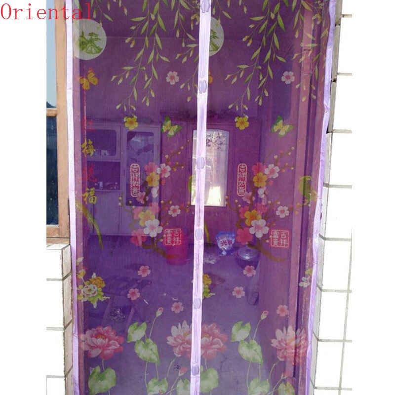 Summer coffee Bug Mesh Screen Door Curtains Magnetic Home Net Screen Anti Mosquito Bug Fly Home Gate Door Magic 90*210CM