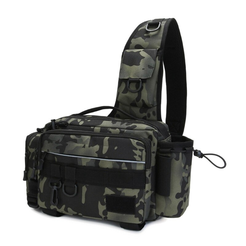 Equipo de pesca al aire libre multifuncional, bolsa impermeable, cintura, hombro, Crossbody,: DNC