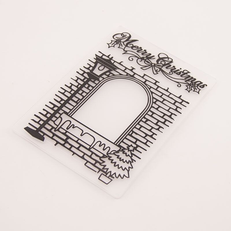 Cartella goffratura in plastica stampino modello stampi carta Scrapbooking fai-da-te album fotografico decorazione di carte buon natale navata di goccia