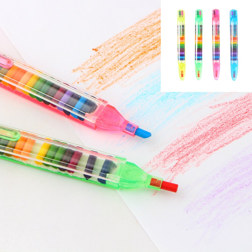 20 Kleur Kawaii Gekleurde Potloden Olie Pastel Gekleurde Creatieve Graffiti Pen Voor Kinderen Tekenen Schilderen Leveringen Student Briefpapier