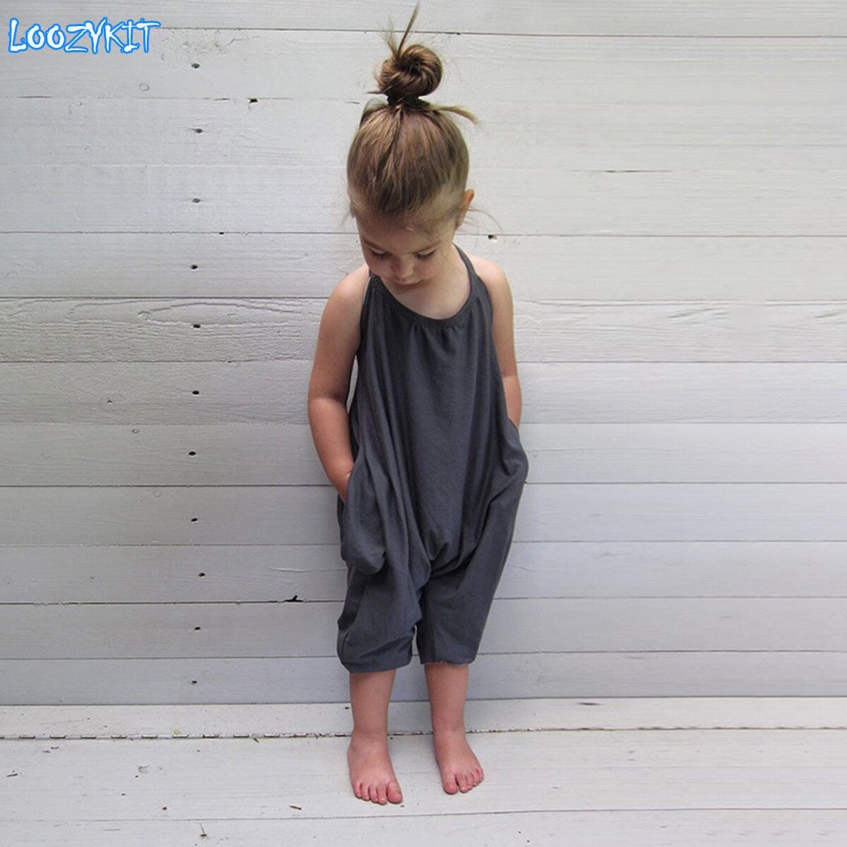 Grote Verkoop Peuter Kid Baby Meisjes Bandjes Rompertjes Jumpsuits Stuk Broek Kleding