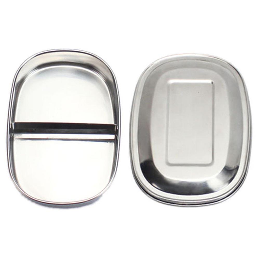 Portable Japanese Lunch Box With Compartments Tableware 304 Stainless Steel Kids Bento Box Food Container for Picnic Travel: B