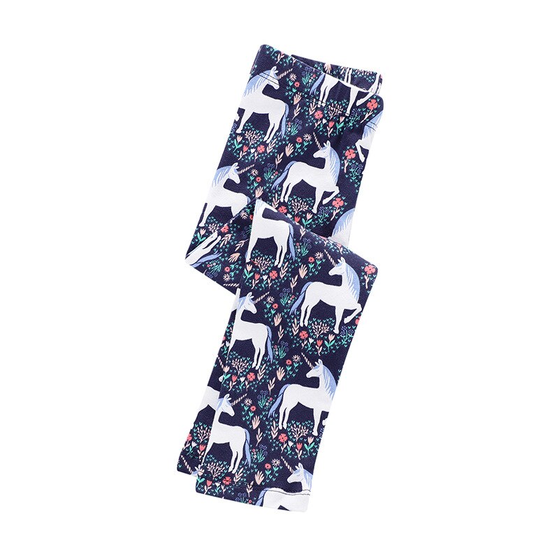 Girls 'Calzamaglia pantaloni del bambino del cotone di marca per bambini Calzamaglia delle ragazze pantaloni stretti stampato Unicorno per bambini Calzamaglia 1138