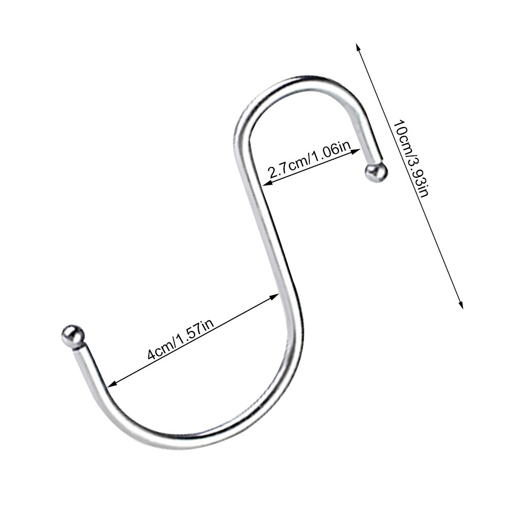 10 Pezzi Ganci Pesanti Zincati A Forma S Per Cucina E On - Foto 9