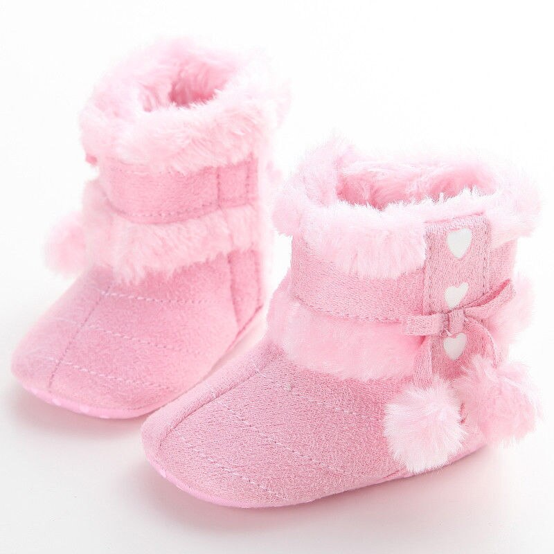 I bambini Inverno Stivali Caldi Neonato Ragazze Dei Neonati Morbida suola Presepe Scarpe antiscivolo 0-18 M