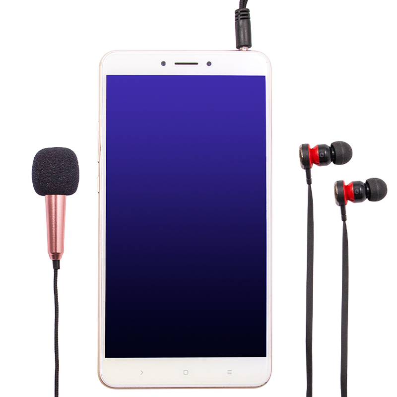 Mini Microphone Handheld Microfon 3.5mm Stereo Studio KTV Karaoke Portable Mikrof For Phone Laptop PC Desktop Audio Microphones
