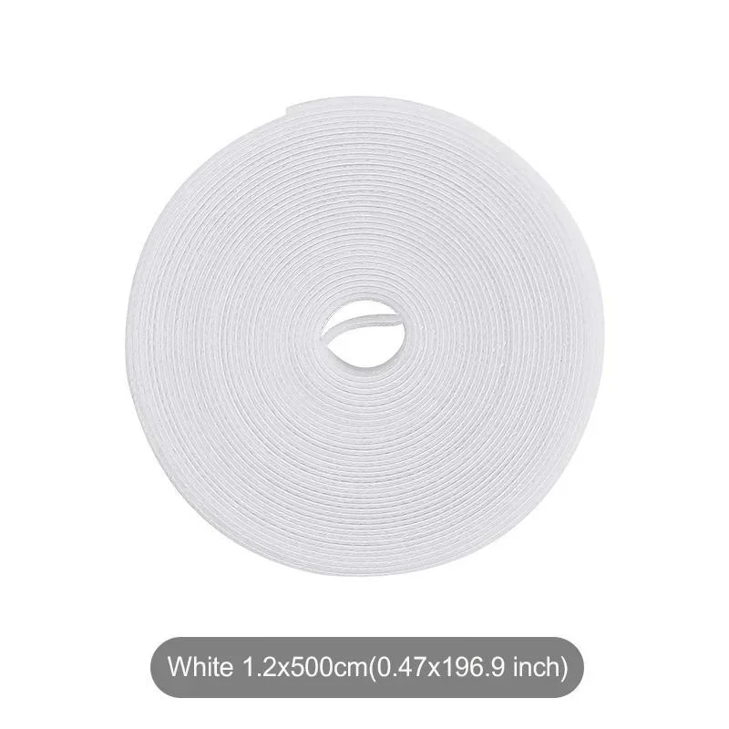 Orden de cables de 5m, organizador de cables reutilizable, enrollador de cables de escritorio, organizador de bridas, dispositivo de almacenamiento de protección de línea de datos: Blanco