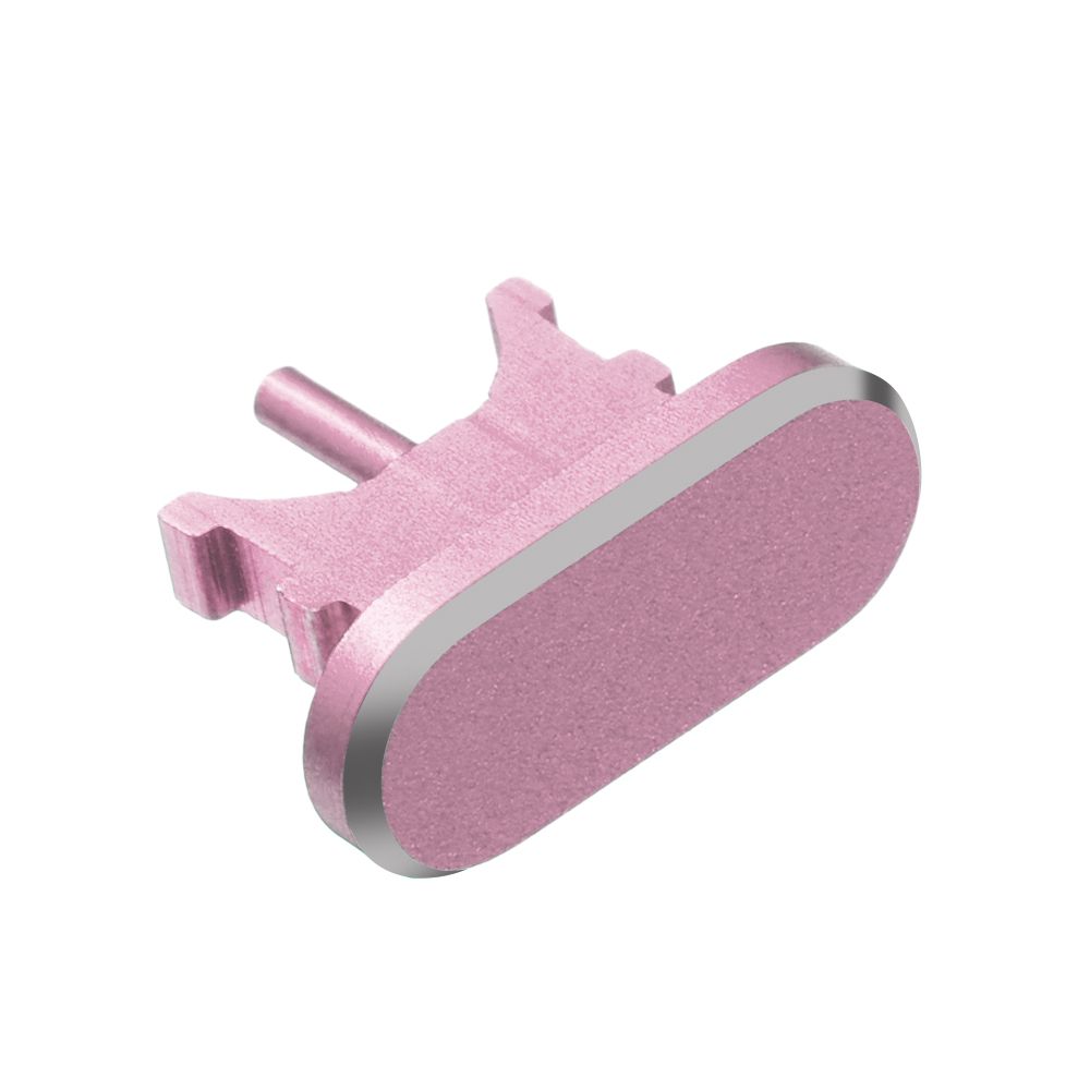 Slijtvaste Anti Stof Plug Voor Iphone 12 11 Pro Max X Xr Max 8 7 6S Plus charger Port Blok Metal Stopper Stofdicht Cover: pink