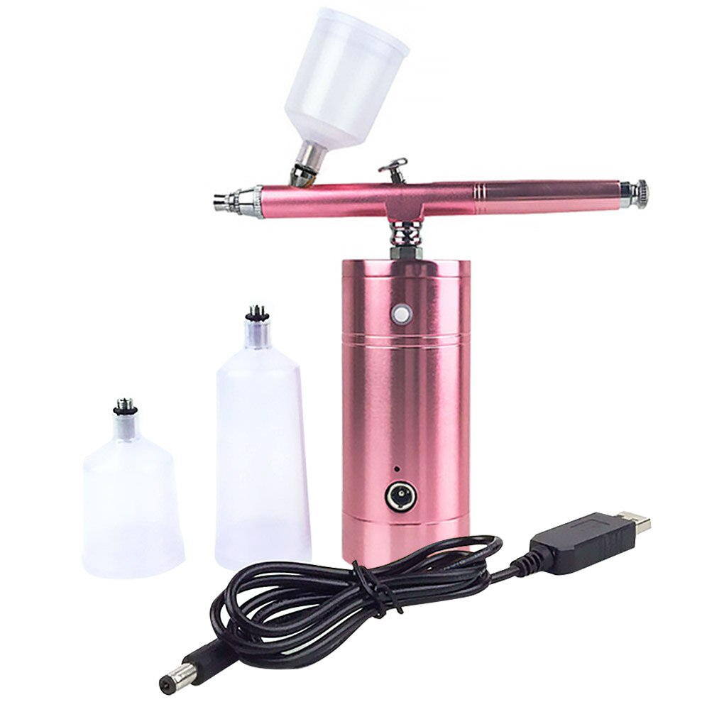 Airbrush Tool USB Portable Rechargeable Nail Airbrush 0.3mm Nozzle Airbrush Kit For Model Cake Decorating Brushes Car Painting: 06