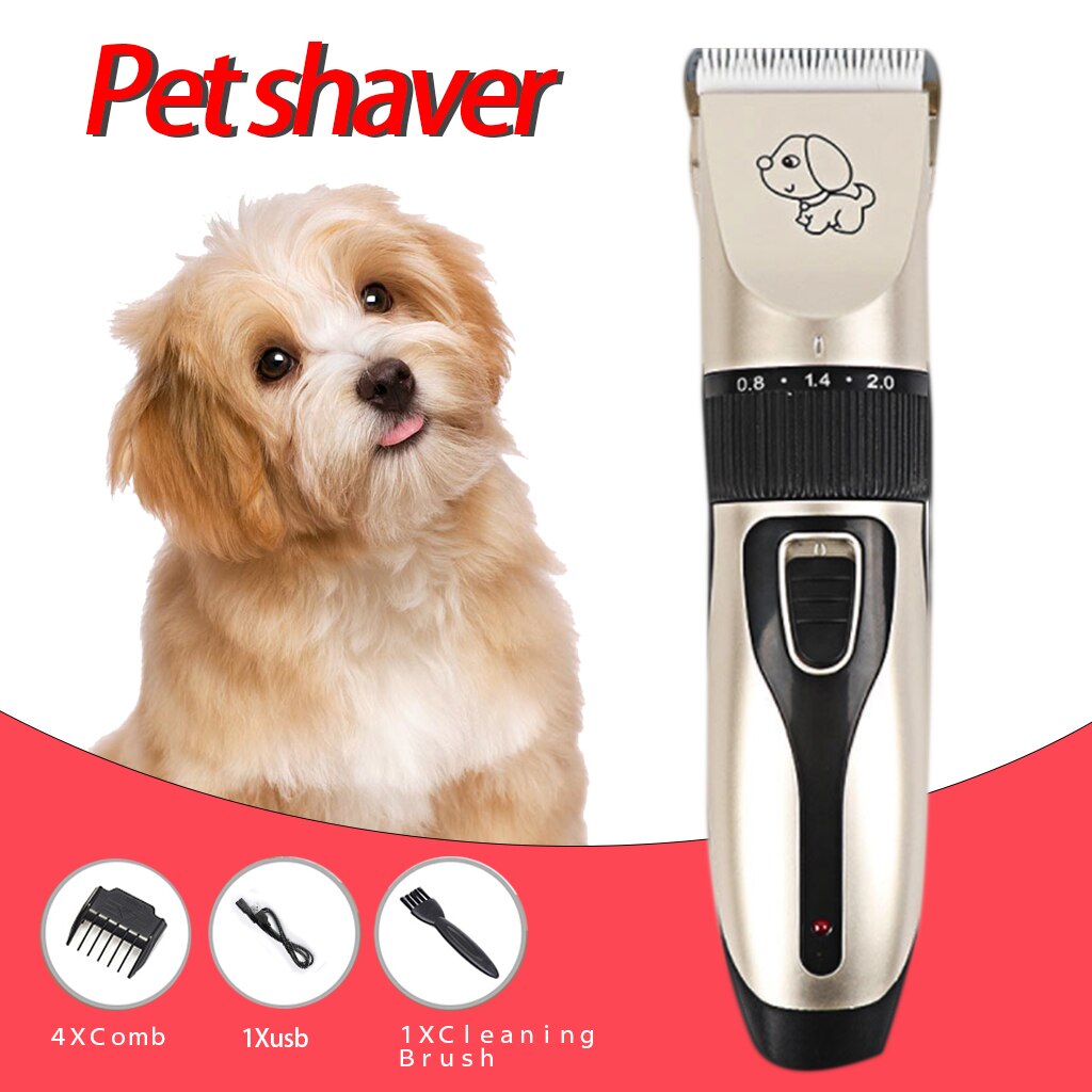 Rechargeable Low-Noise Pet Hair Clipper Remover Cutter Grooming Cat Dog Hair Trimmer Electrical Pets Hair Cut Machine