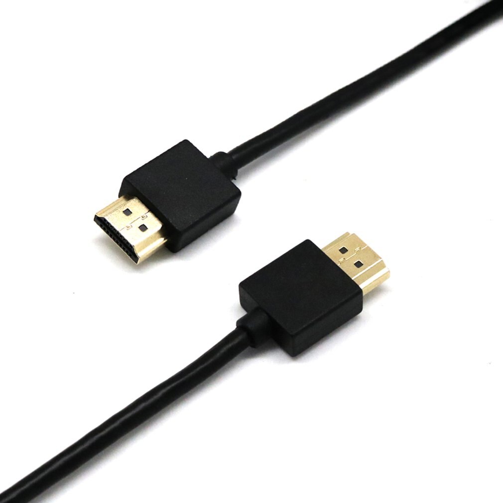 Black Ultra Slim Thin HDMI Cable For Bluray DVD PS3 HDTV XBOX LCD HD TV PC 1080P