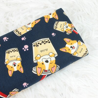 110x45cm de tecido de algodão grosso por quintal bolha cachorro impressão pano diy artesanal costura saco retalhos material acessórios casa têxtil: Cotton Fabric 3