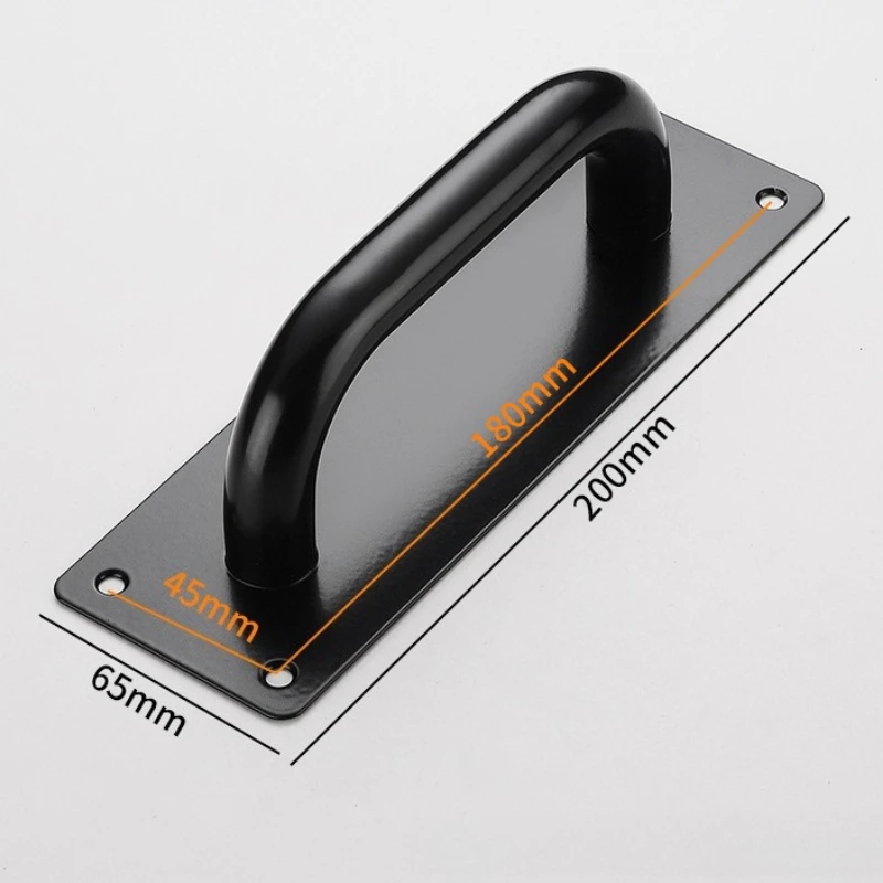 Roestvrij stalen deuren Hardware Handvat Schuifschuur Meubelkast Lade Keukengrepen Trek en duw: Oranje