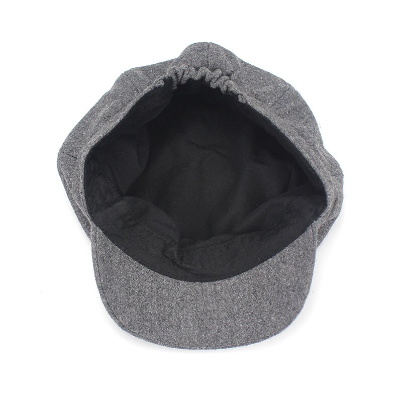 Boina de lana para mujer, gorro de , estilo informal,