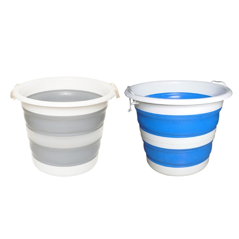 Bramble - 3 Collapsible Space Saving Portable Buckets 5 Litre Multi Use Household Cleaning Camping Buckets Flattens To 5cm 5l - View #6