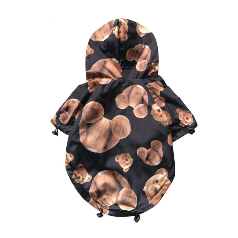 Abrigo impermeable para perros y gatos, gabardina para perros, Bulldog Francés, osito Schnauzer a prueba de viento y resistente a la lluvia, tendencia de