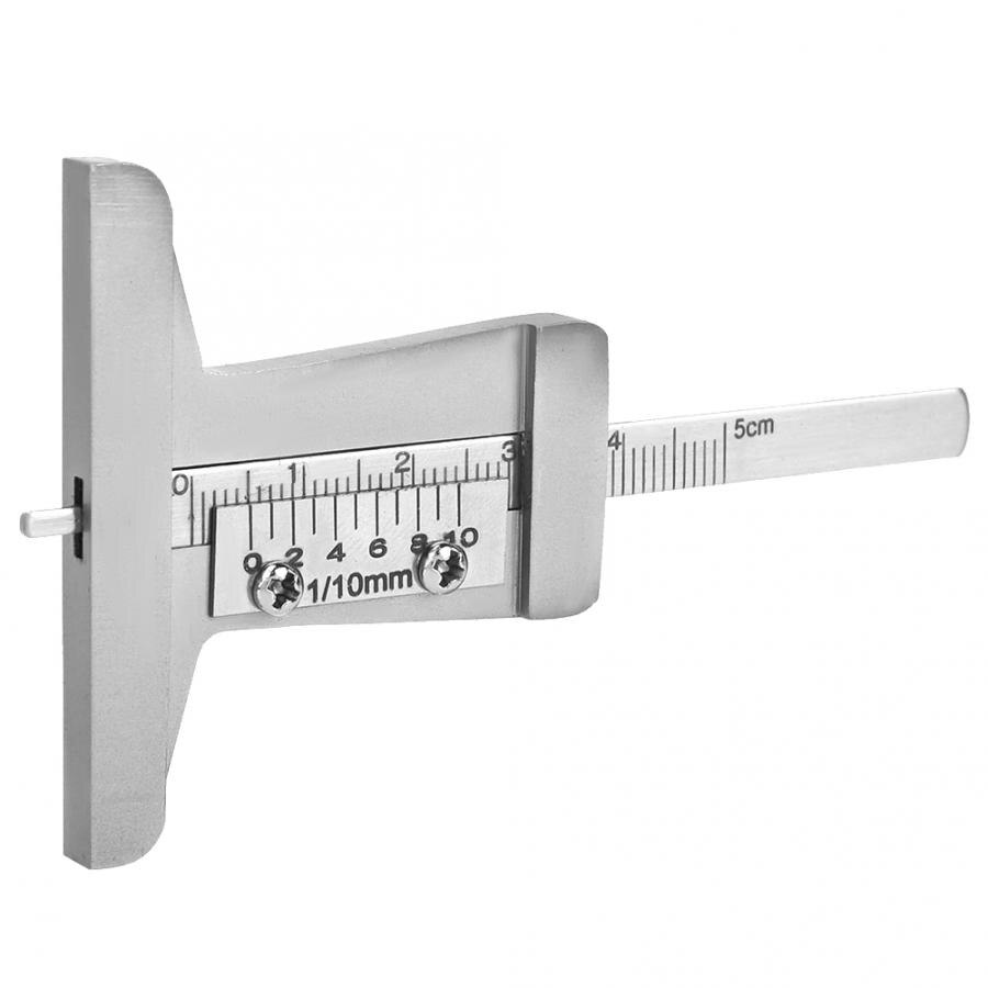 Tire Tread Depth Meter Stainless Steel Car Tyre Tire Gauge Meter Caliper for Car Truck Motorcycle 0-10mm