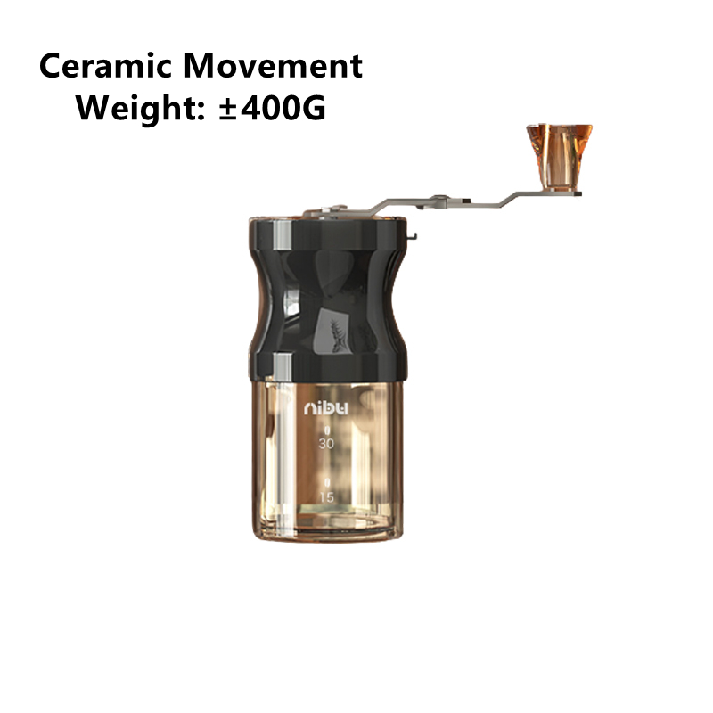 Portable Coffee Grinder Manual Coffee Bean Grinder Hand Grinder Mill with Double Bearing Positioning Coffee Tool: Style B Color 1