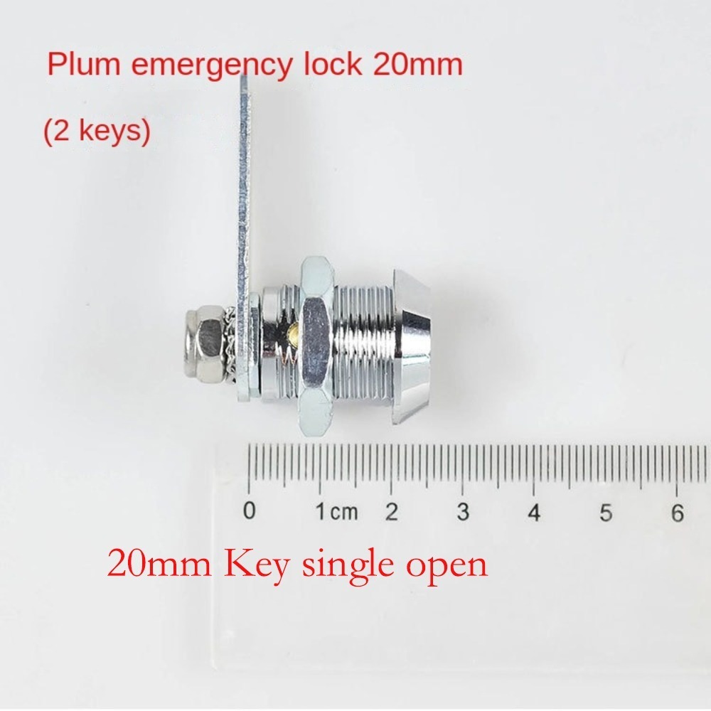 Serrature per cassetta di sicurezza con 2 chiavi Armadietto in metallo Scatola di distribuzione dell'energia Serratura con linguetta meccanica Cassetta postale da scrivania Serratura di emergenza: Oro