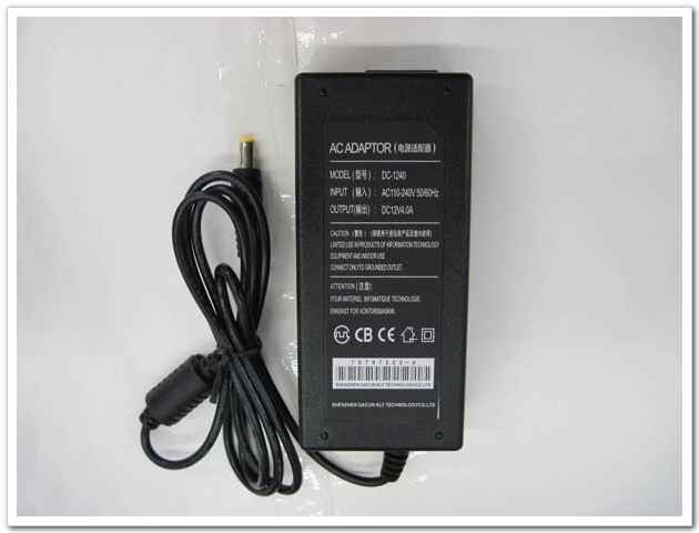 Adattatore di alimentazione ca 100-240V a cc 12V 4a 48W con cavo ca spina AU / noi / EU / UK 5.5x2.1mm / 5.5*2.1mm