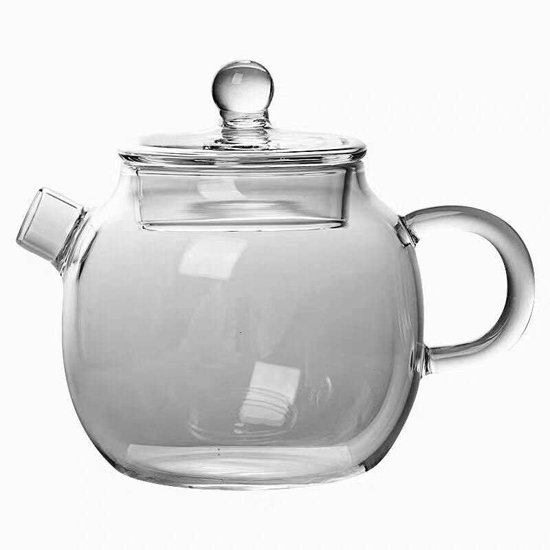 Japanese Style Tea Maker Teapot Heat-resistant Glass Mini Small Pot Filter Teaset Household High Temperature Flower Teapot 120ML: Default Title