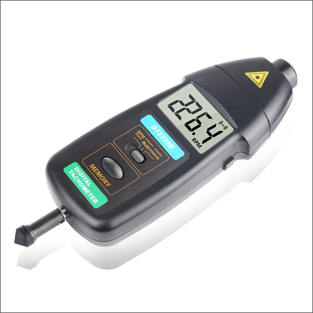 RZ Speed Measuring Instruments Tachometer Surface Speed Sensor With Flute Vails To Measure Speed And Length Of Wire DT2236B