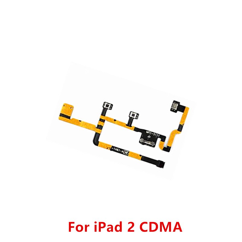 Stumm Schalter Volumen Power-Taste AUF OFF Band Schlüssel Flex Kabel Replacment Reparatur Teile für iPad Air mini 2 3 4 5: For ipad2 CDMA