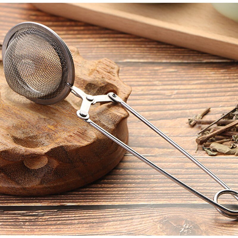 Stainless Steel Tea Infuser Sphere Mesh Tea Strainer Coffee Herb Spice Filter Diffuser Handle Tea Ball
