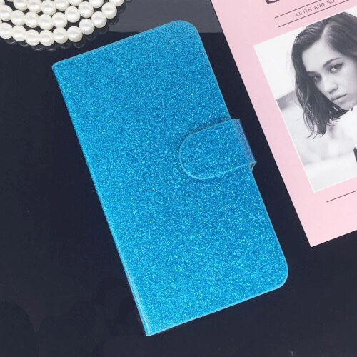 Printing Leather Case for Huawei G Play Mini CHC-U01 Flip Cover for Honor 4C 4 C CHM-U01 CHM-CL00 CHM-UL00 C8818 Phone Cases: Blue