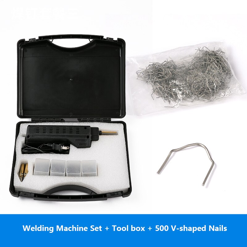 Car Bumper Repairing Machine Plastomer Welding Machines Welding Repairing Tool Staplers for Repairing Plastics Parts: set 4