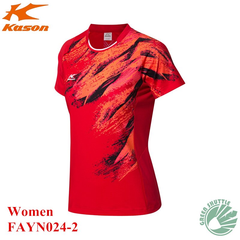 Kason badminton t-shirts som andas snabbtorkande älskare utomhus badminton kläder sport kostymer fayn 021: Kvinnor fayn 024-2 / M
