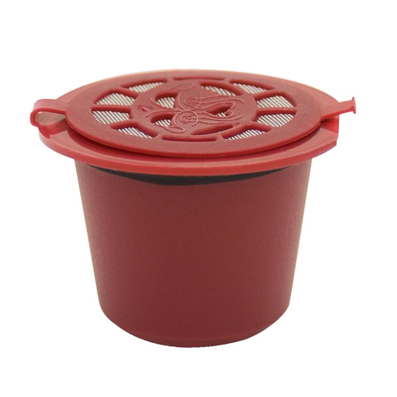 Herbruikbare Refill Koffie Capsule Filter Shell voor Nespresso Machine: Red1