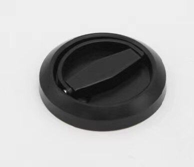 Stainless Steel 304 Recessed Invisible Cup Handle Privacy Hidden Door Locks Cabinet Pulls Handle Fire Proof Disk Ring Lock: Black