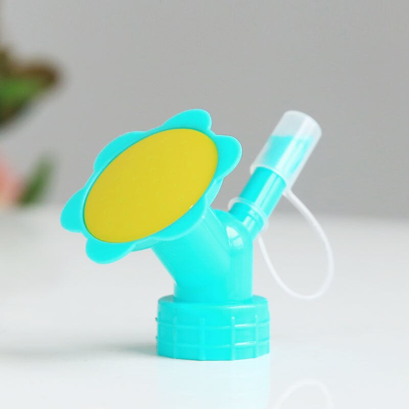 1Pc jardin plante pulvérisation arrosage outil bricolage universel en plastique boisson bouchon de bouteille gicleur buse pomme de douche Portable pulvérisateurs couverture: blue