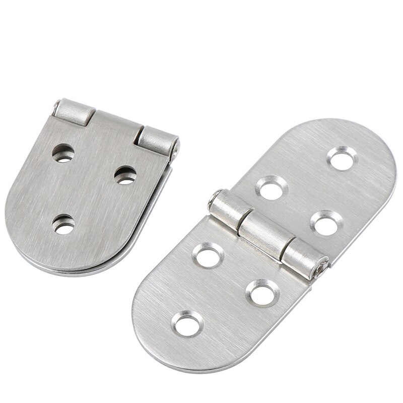 2PCS Table Flap Hinge Stainless Steel Hidden Furniture Folding Screws Supporting 80*30mm Thicken Hinges Cabinet Concealed