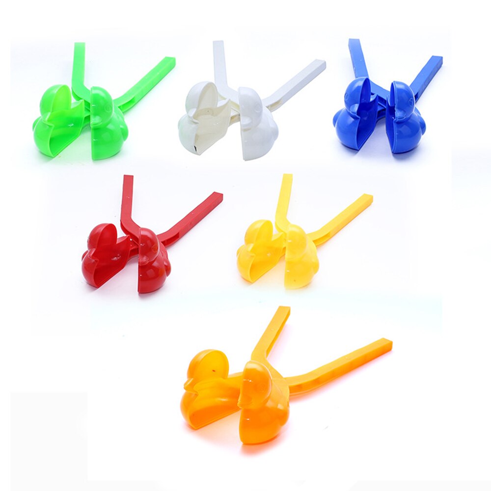 Bulk 10Pc Lovely Duck Shaped Snowball Maker Clip Children Outdoor Winter Snow Sand Mold Tool Outdoor Fun & Sports