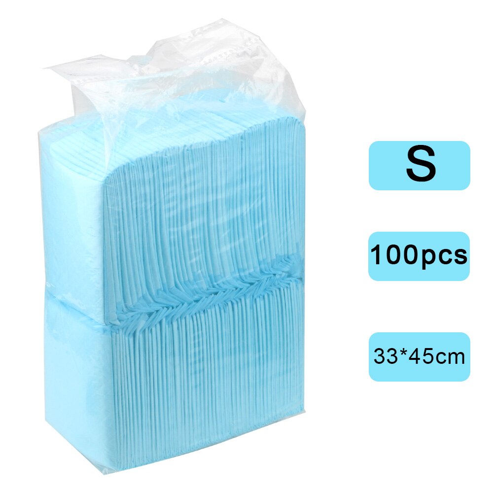 4 Size Super Absorbent Pet Dog Cat Diaper Disposable Healthy Clean Wet Mat Training Pee Pads For Cats Dog Pet Supplies: S
