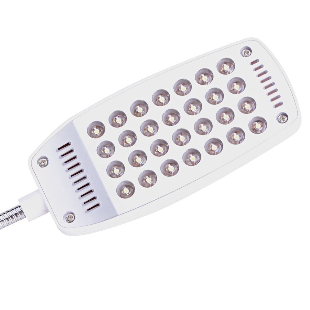 UNTCENT LED Reading Lamp Light with 28 Bright LED Bulbs, Flexible Gooseneck Single Arms and Clamp