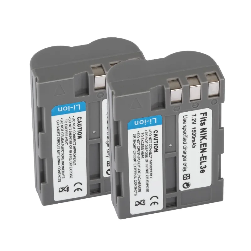 EN-EL3e EN EL3e Battery Charger for Nikon D30 D300s D50 D70 D70S D100 D200 D300 D800 V1 1500mAh ENEL3e Batteries Charger: Pink