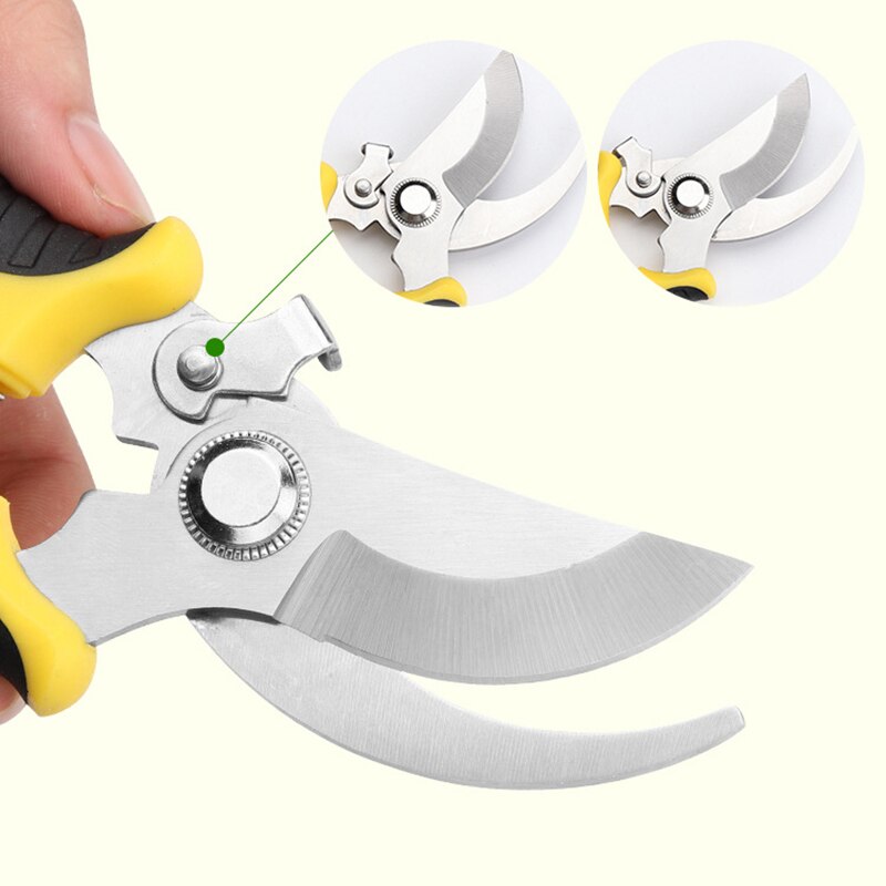 Tijeras de podar para jardín cortabordes de árboles de 7,5 pulgadas, herramienta ergonómica de jardinería, tijeras de podar manuales antideslizantes para ahorro de trabajo, ramas de árbol